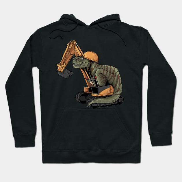 Excavator like tyrex Hoodie by damnoverload